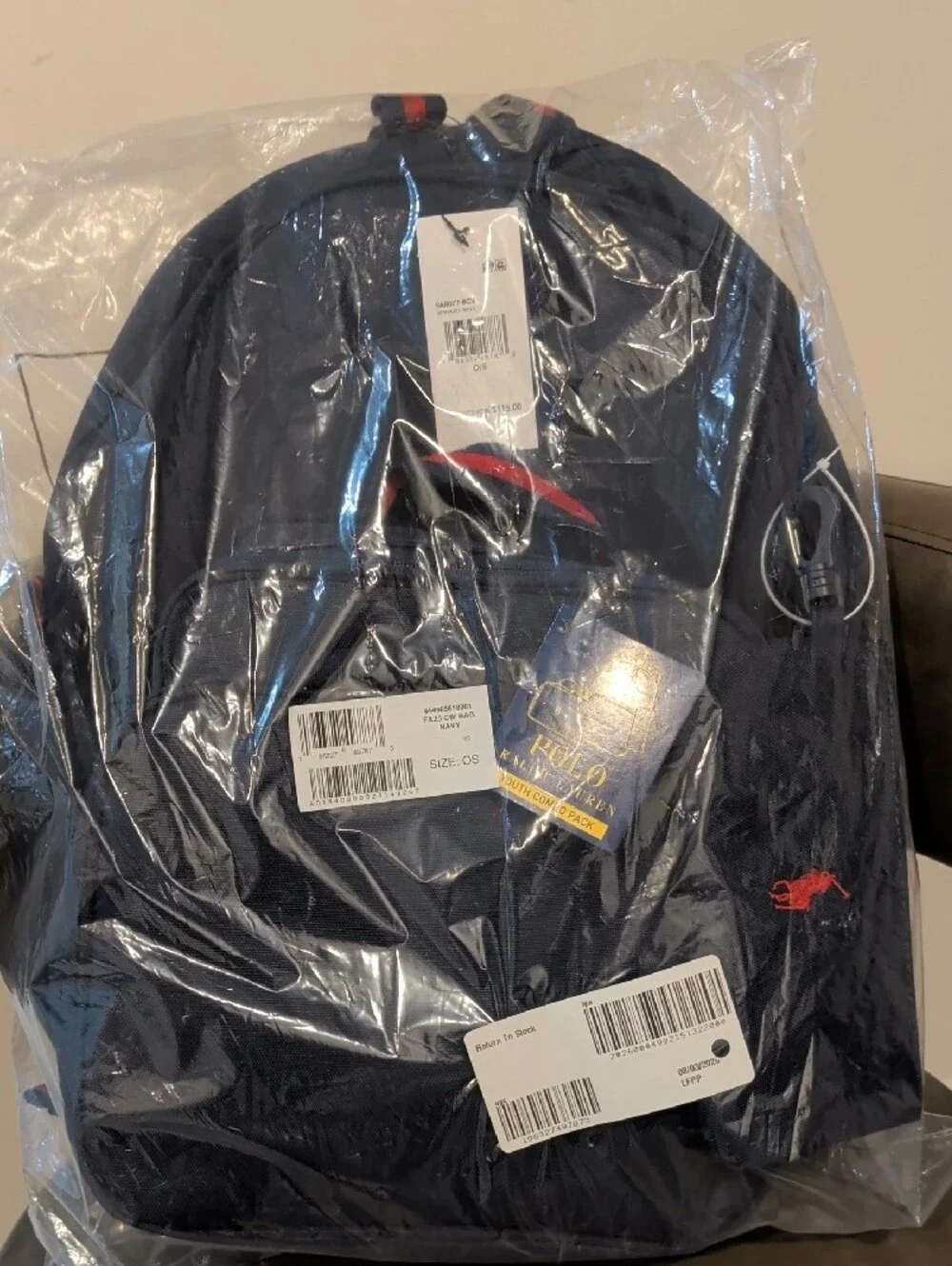 Ralph Lauren Kids' Backpack, Lunch Box & Pencil Pouch Newport Navy NWT